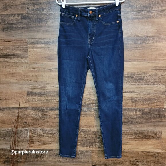 Madewell Jeans 28 Curvy High Rise Skinny Larkspur Wash AG166 Tummy Control - Picture 1 of 13